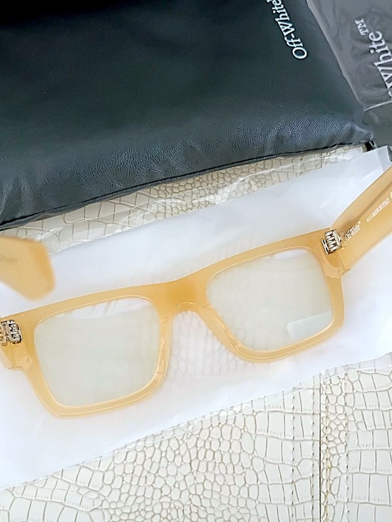 New Off White OERJ040 STYLE 40 1700 Sand Beige Acetate Occhiali Vista Opticals main image 11